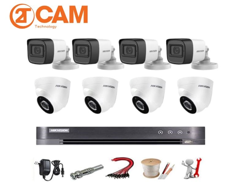 bộ camera quan sát hikvision- 2TCAM