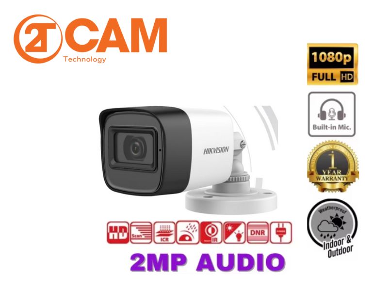 camera hikvision có mic- 2TCAM