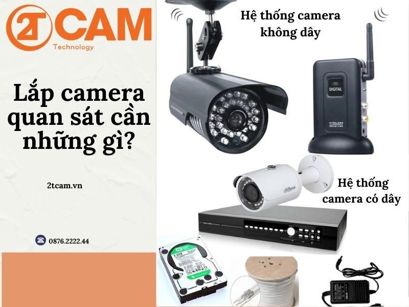 lắp camera quan sát cần những gì- 2TCAM