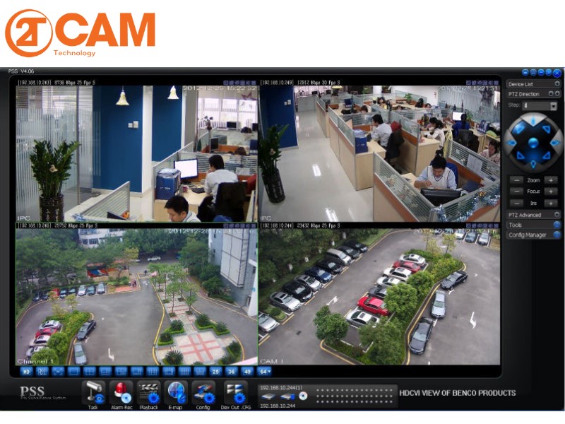 lắp đặt camera wifi quan sát 360 độ- 2TCAM
