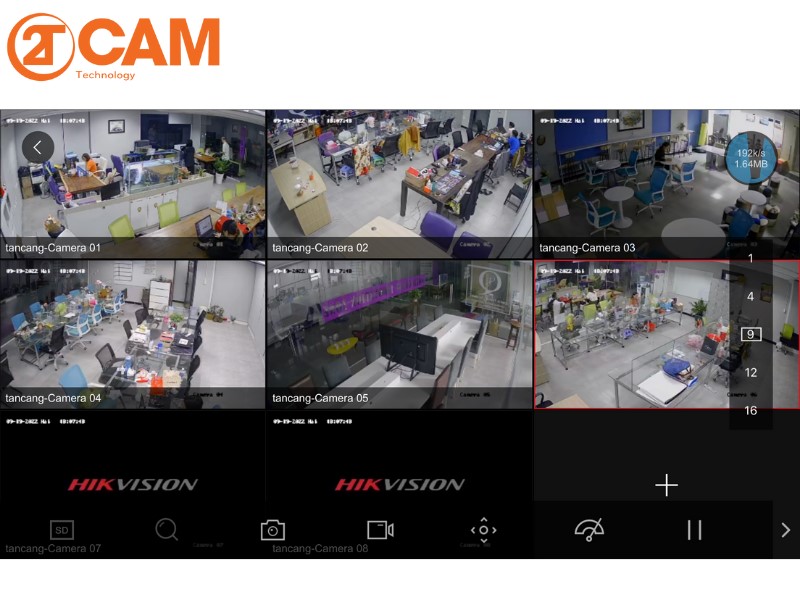 lắp đặt trọn bộ camera Hikvision- 2TCAM